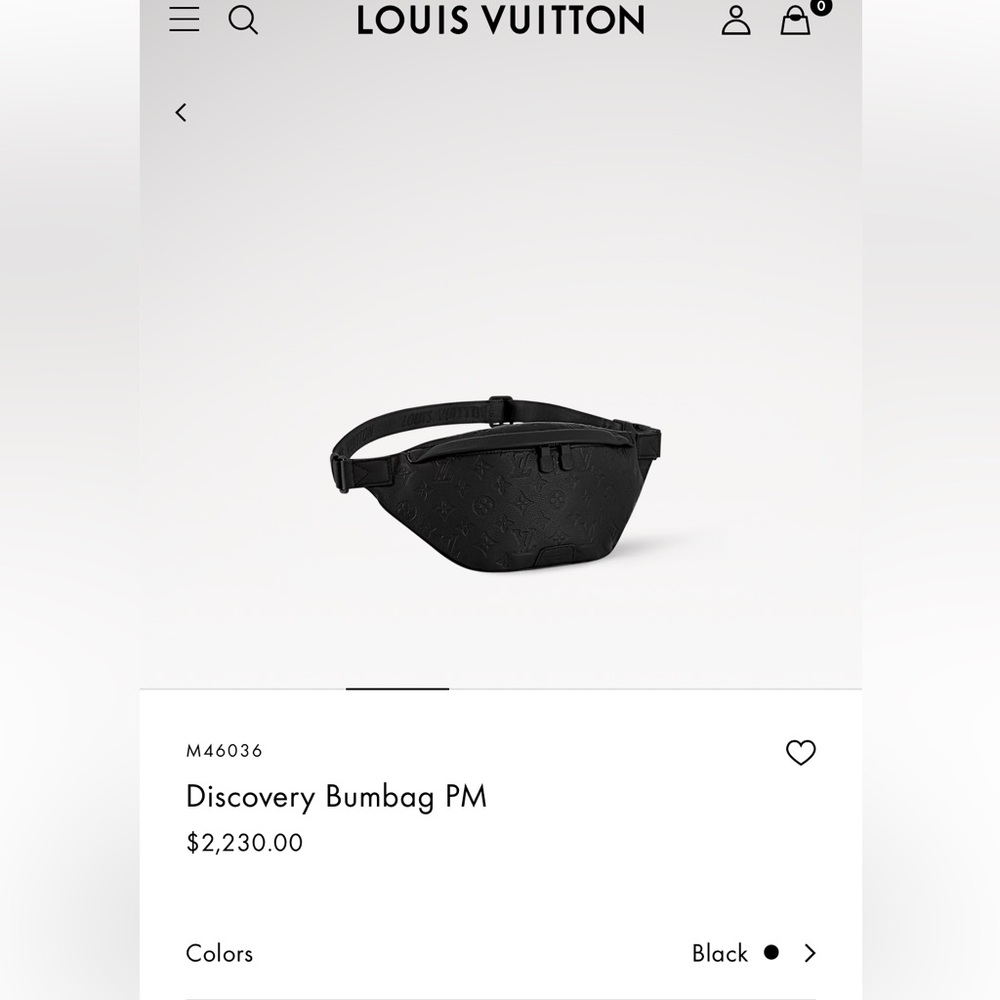 Louis Vuitton discovery bumbag PM